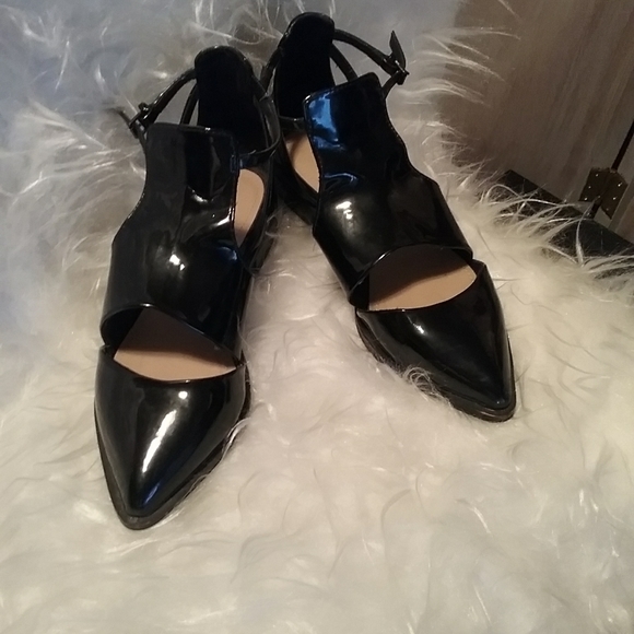 Zara Shoes - Zara Trafaluc | Black Patent Leather Shoes